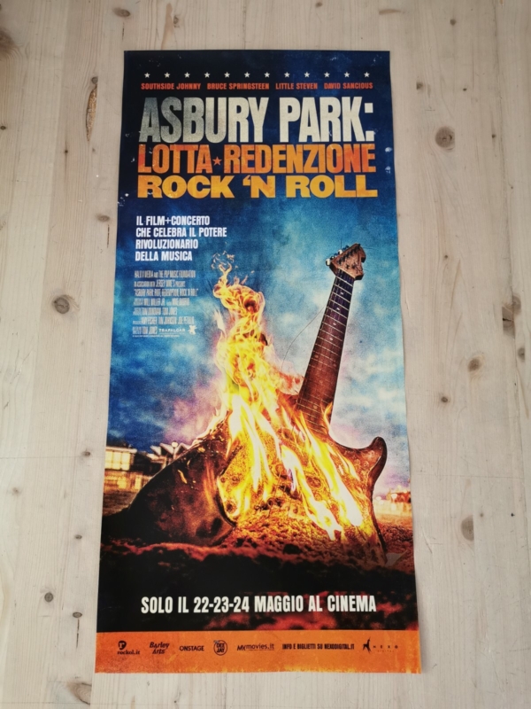 ABSURY PARK ROCK'N ROLL Original Movie Poster 12x27" Italian SPRINGSTEEN STEVEN