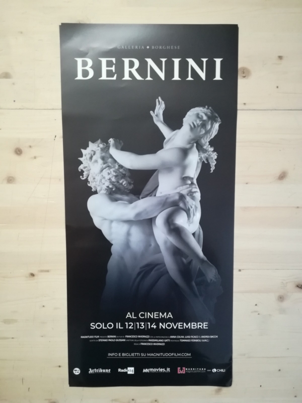 BERNINI Locandina Cinema 33x70 Poster Originale Arte Film