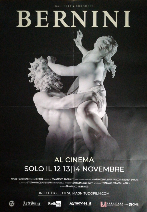 BERNINI Original Art Exhibition Movie Poster 39x55" 2Sh Italian