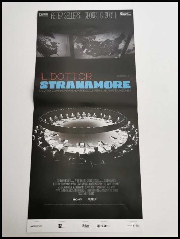 DR STRANGELOVE Original Movie Poster 12x27" Italian STANLEY KUBRICK