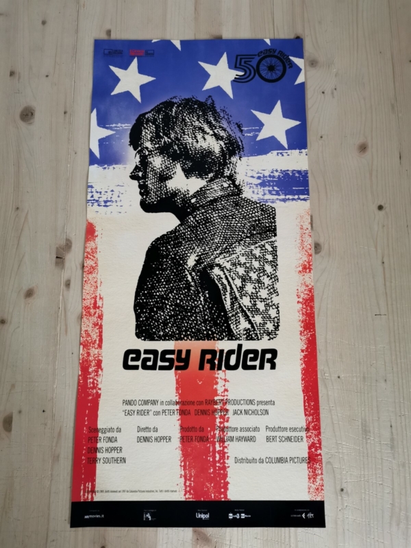EASY RIDERS Original Movie Poster 12x27" Italian HOPPER FONDA NICHOLSON