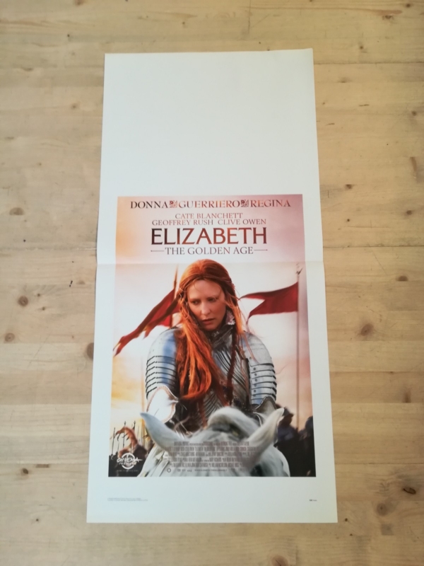 ELIZABETH GOLDEN AGE Locandina Film 33x70 Poster Originale Cinema BLANCHETT