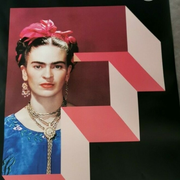 FRIDA KAHLO Original Movie Poster 12x27" Italian ART REBEL, WOMAN SYMBOL - immagine 3