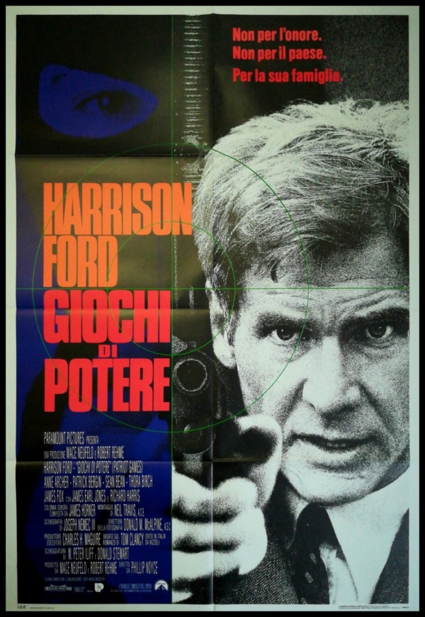 GIOCHI DI POTERE Manifesto Film 2F Poster Originale Cinema HARRISON FORD BERGIN