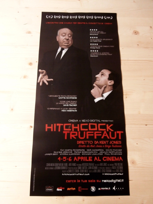 HITCHOCK TRUFFAUT Original Event Movie Poster 12x27" Italian