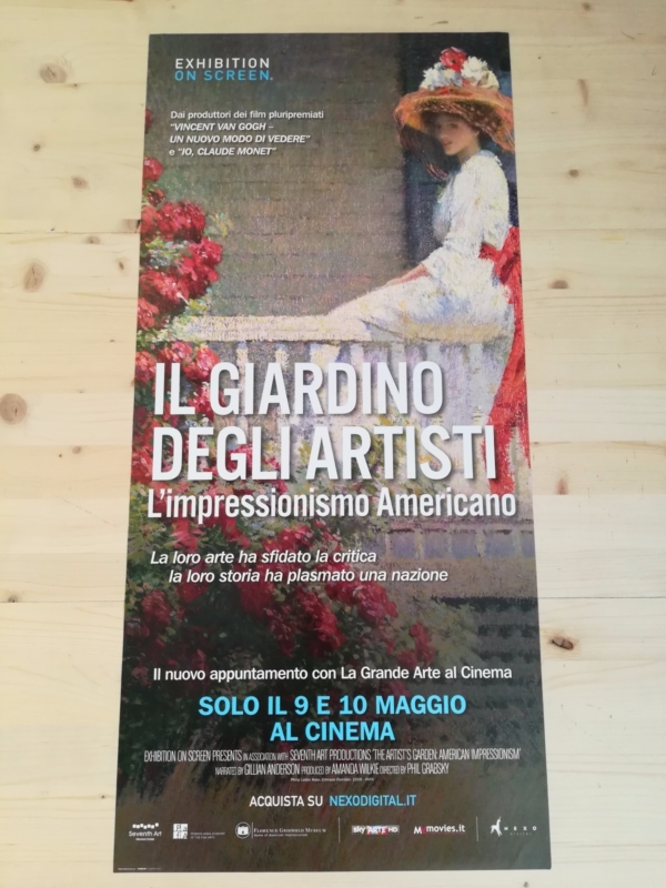 IL GIARDINO DEGLI ARTISTI Locandina Cinema 33x70 Poster Originale Arte Film