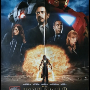 IRON MAN 2 Original Movie Poster 39x55" 2Sh Italian DOWNEY JR MARVEL