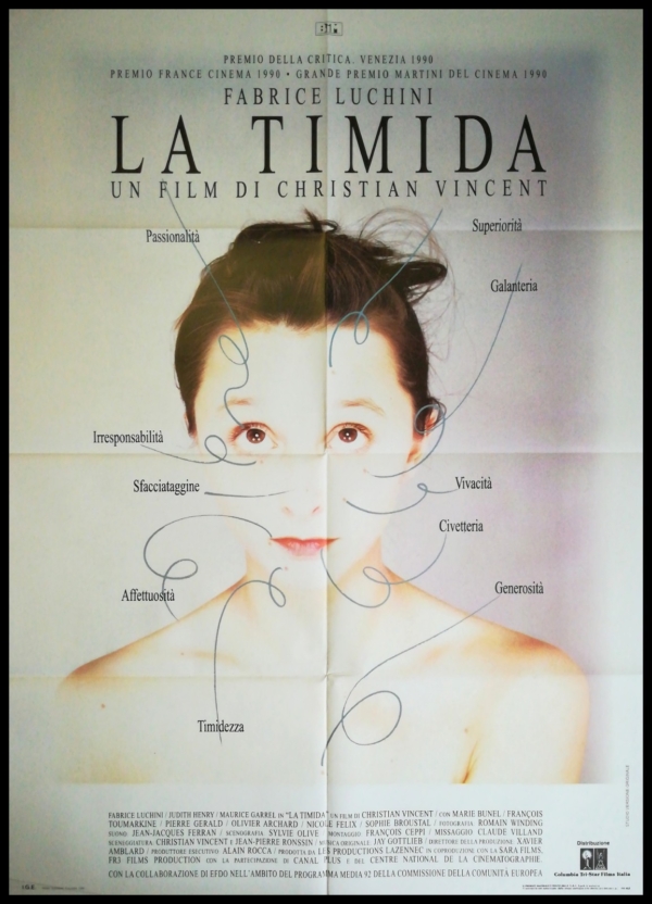 LA TIMIDA Manifesto Film 2F Poster Originale Cinema LUCHINI CHRISTIAN VINCENT A