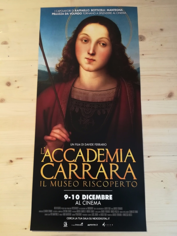 L'ACCADEMIA CARRARA Original Movie Poster Art Exhibition 12x27" Italian