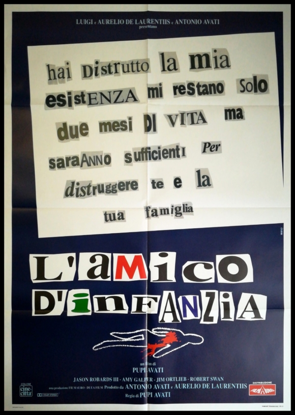 L'AMICO D'INFANZIA Manifesto 2F Poster Originale Cinema AVATI GALPER ORTLIER