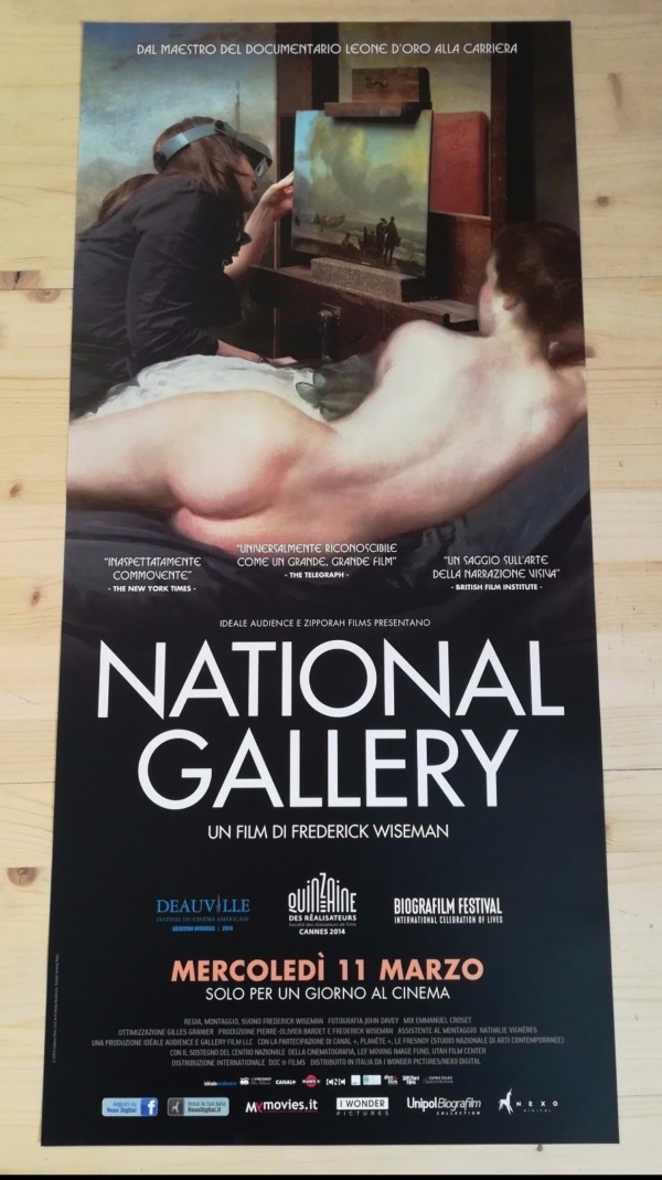 NATIONAL GALLERY Locandina Cinema 33x70 Poster Evento Originale Arte