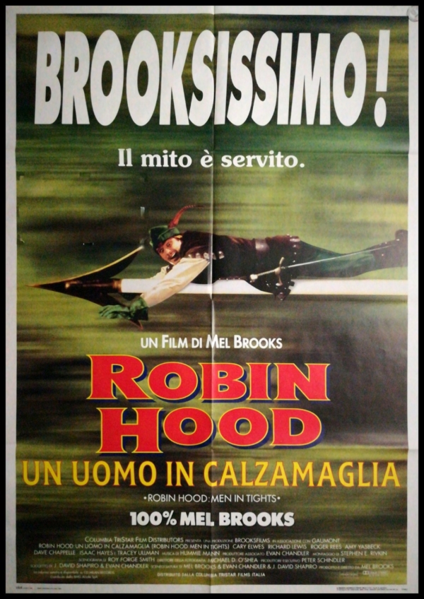 ROBIN HOOD CALZAMAGLIA Manifesto Film 2F Poster Originale Cinema MEL BROOKS