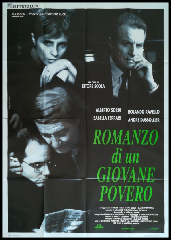 ROMANZO GIOVANE POVERO Manifesto 4F Poster Originale Cinema ETTORE SCOLA SORDI