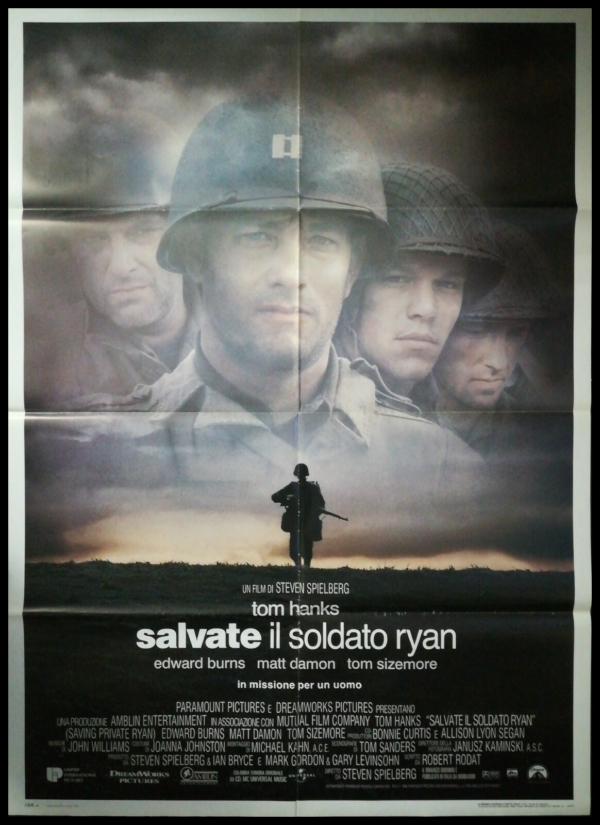 SALVATE SOLDATO RYAN Manifesto Film 2F Poster Originale Cinema 100x140 SPIELBERG