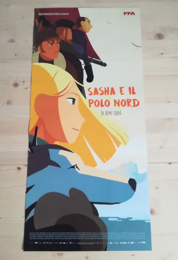 SASHA E IL POLO NORD Locandina Film 33x70 Poster Originale Cinema Rémi Chayé