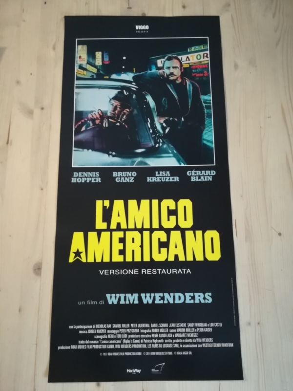 THE AMERICAN FRIEND Original Movie Poster 12x27" Italian WIM WENDERS HOPPER GANZ