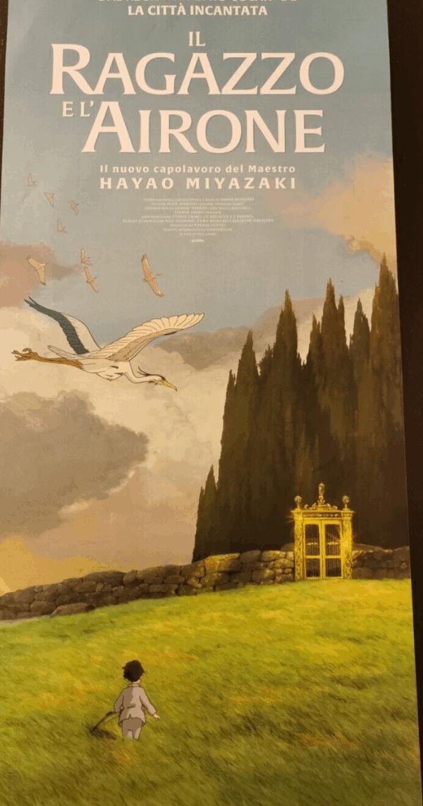 THE BOY AND THE HERON Original Movie Poster 12x27" Italian MIYAZAKI - immagine 3