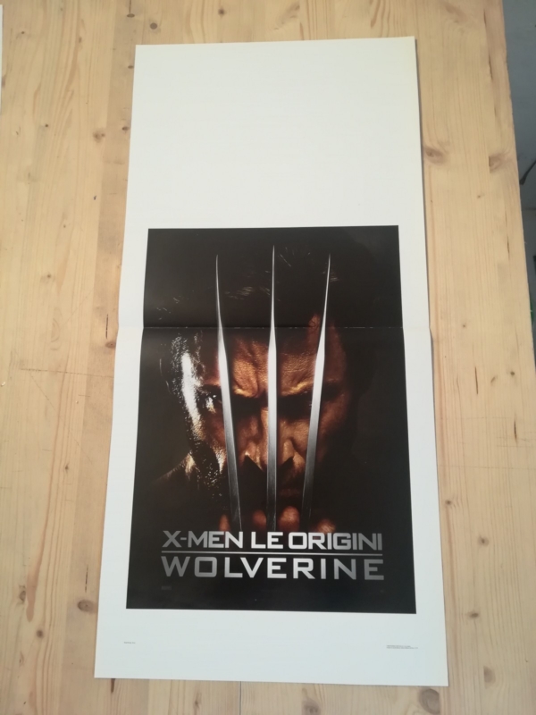 XMEN ORIGINS WOLVERINE Original Movie Poster 12x27" Italian MARVEL