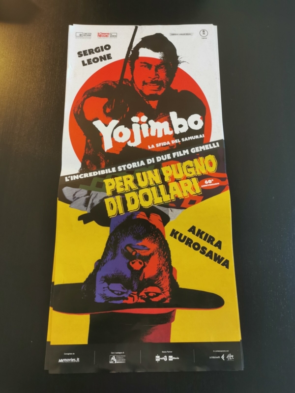 A FISTFUL OF DOLLARS - YOJIMBO Original Movie Poster 12x27" Ita LEONE KUROSAWA