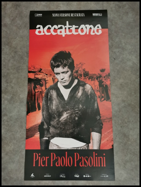 ACCATTONE Original Movie Poster 12x27" Italian PIER PAOLO PASOLINI