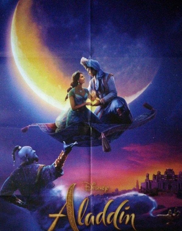 ALADDIN Original Movie Poster 39x55" 2Sh Italian DISNEY RITCHIE WILL SMITH SCOTT - immagine 3