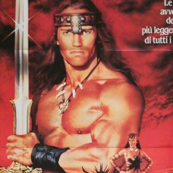 CONAN THE DESTROYER 1984 Original Movie Poster 55x78" 4Sh Italian SCHWARZENEGGER - immagine 3