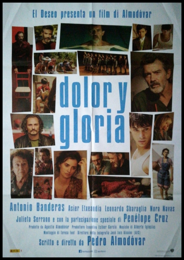 DOLOR Y GLORIA Manifesto Film 2F Poster Originale Cinema ALMODOVAR CRUZ BANDERAS