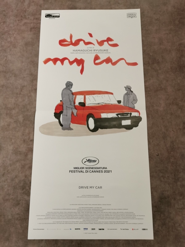 DRIVE MY CAR Original Movie Poster 12x27" Italian RYUSUKE HAMAGUCHI DORAIBU MAI