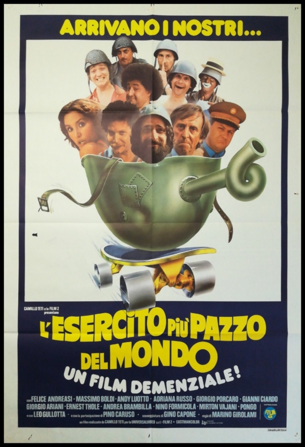 ESERCITO PIU PAZZO DEL MONDO Manifesto Film 2F Poster Originale Cinema GIROLAMI