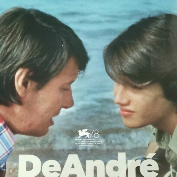 FABRIZIO DE ANDRÈ Locandina Cinema 33x70 Poster Film Originale FABER IMPIEGATO - immagine 3