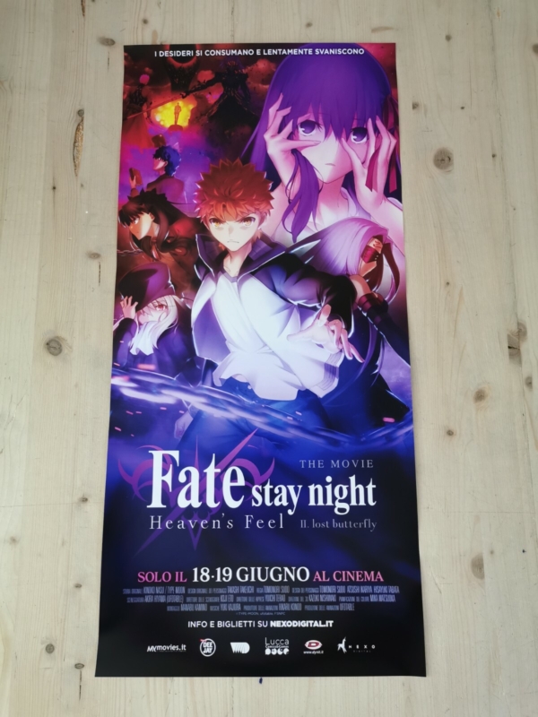 FATE STAY NIGHT II LOST BUTTERFLY Locandina Originale 33x70 Poster Film Anime