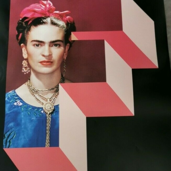 FRIDA KAHLO Original Movie Poster 12x27" Italian ART REBEL, WOMAN SYMBOL - immagine 3