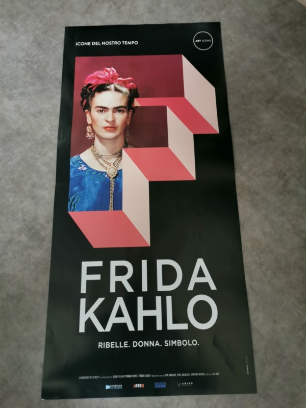 FRIDA KAHLO Original Movie Poster 12x27" Italian ART REBEL, WOMAN SYMBOL