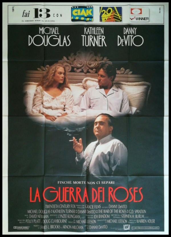 LA GUERRA DEI ROSES Manifesto 4F Poster Originale Cinema DOUGLAS DE VITO