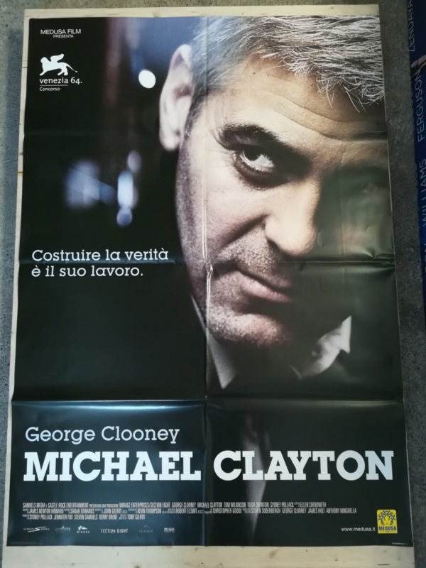 MICHAEL CLAYTON Manifesto Film 2F Poster Originale Cinema 100x140 CLOONEY