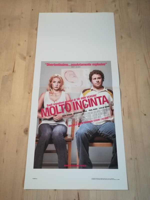 MOLTO INCINTA Locandina Film 33x70 Poster Originale Cinema