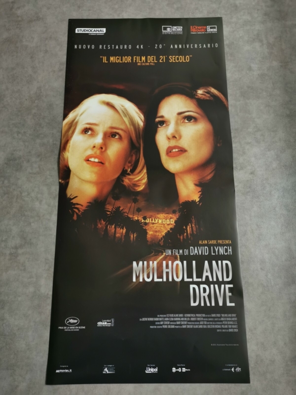 MULHOLLAND DRIVE 4K Original Movie Poster 12x27" Italian DAVID LYNCH WATTS