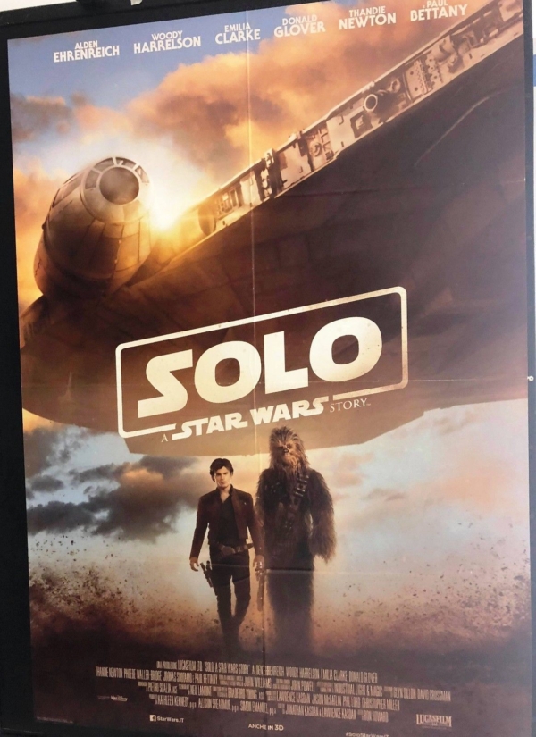 SOLO A STAR WARS STORY Original Movie Poster 39x55" 2Sh Italian SCI-FI
