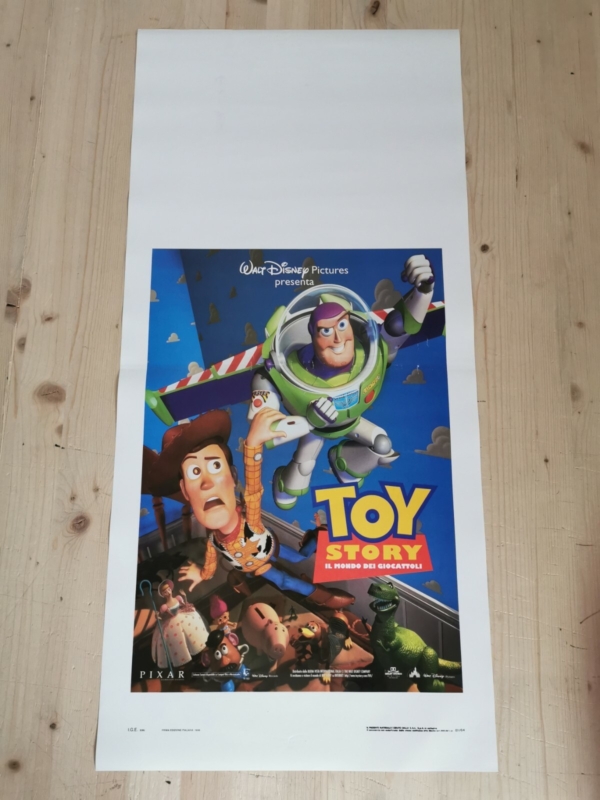 TOY STORY Original Movie Poster 12x27" Italian DISNEY PIXAR HANKS JIM VARNEY