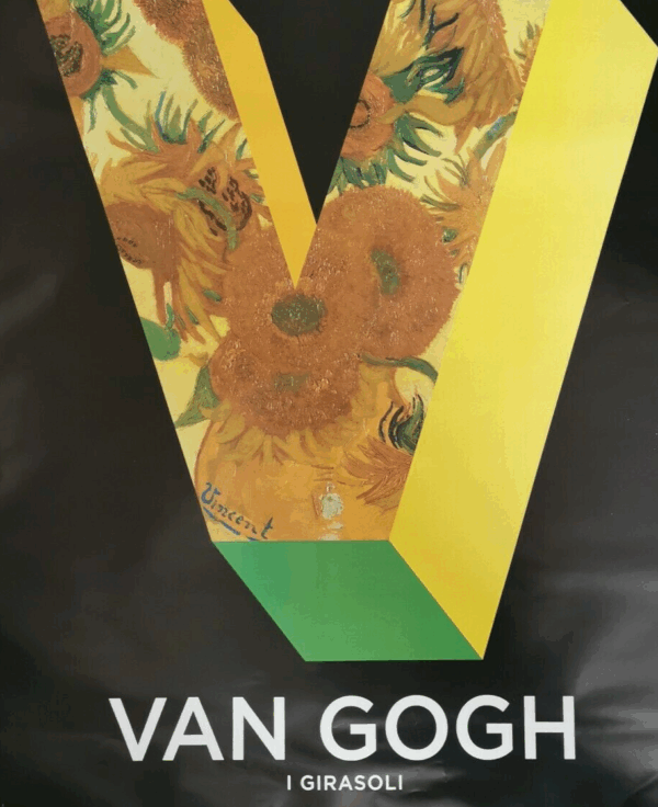 VINCENT VAN GOGH Original Movie Poster 27x40" Italian Art SUNFLOWERS - immagine 3