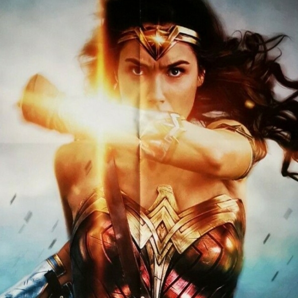 WONDER WOMAN Original Movie Poster 39x55" 2Sh Italian DC COMICS - immagine 3