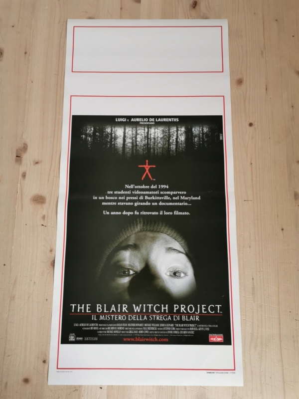 BLAIR WITCH PROJECT Original Movie Poster 12x27" Italian HORROR MISSING