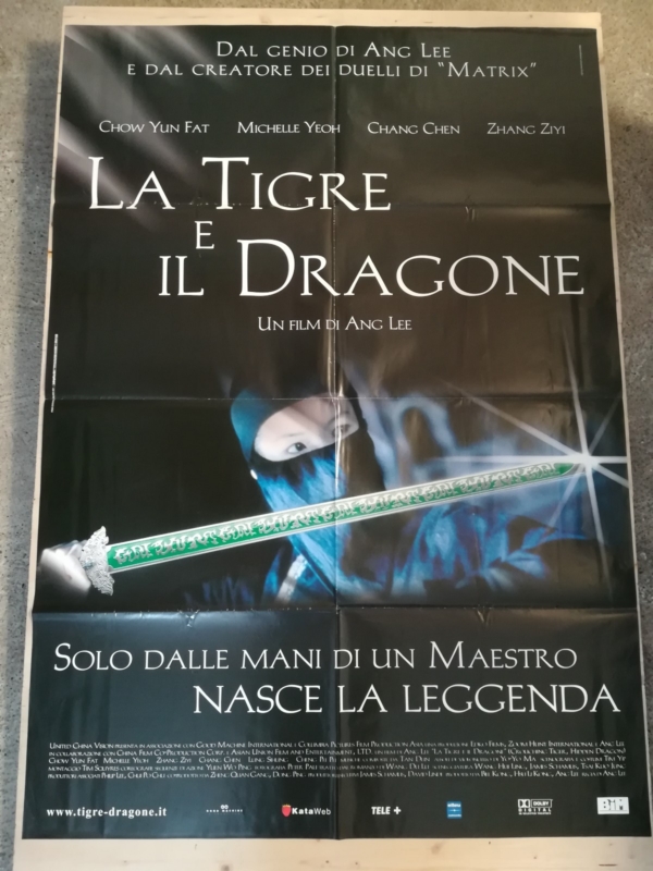 CROUCHING TIGER HIDDEN DRAGON Original Movie Poster 39x55" 2Sh Italian ANG LEE