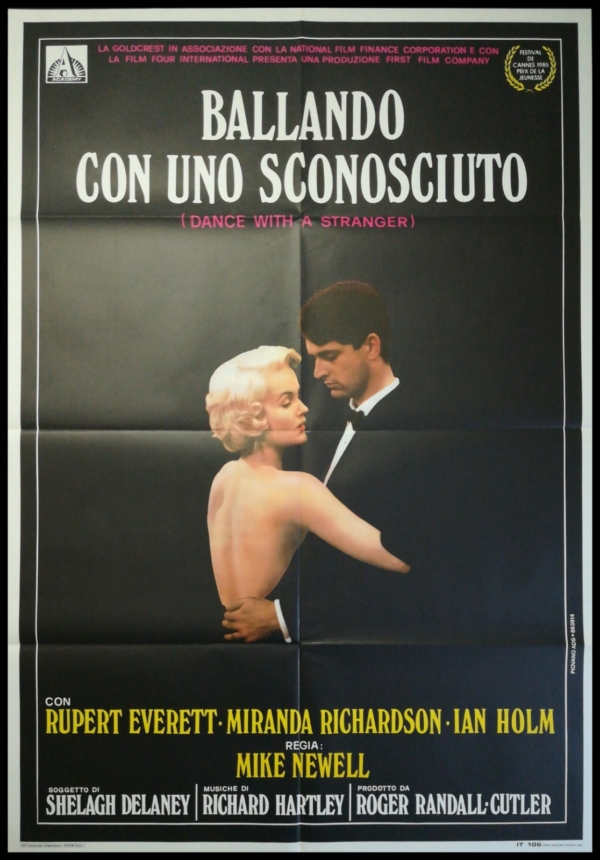 DANCE WITH A STRANGER Original Movie Poster 39x55" 2Sh Italian NEWELL RICHARDSON