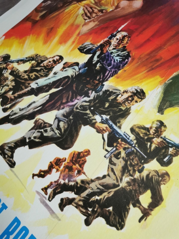 DIRTY DOZEN Original Movie Poster 39x55 Italian LINEN BACKED BRONSON MARVIN - immagine 5