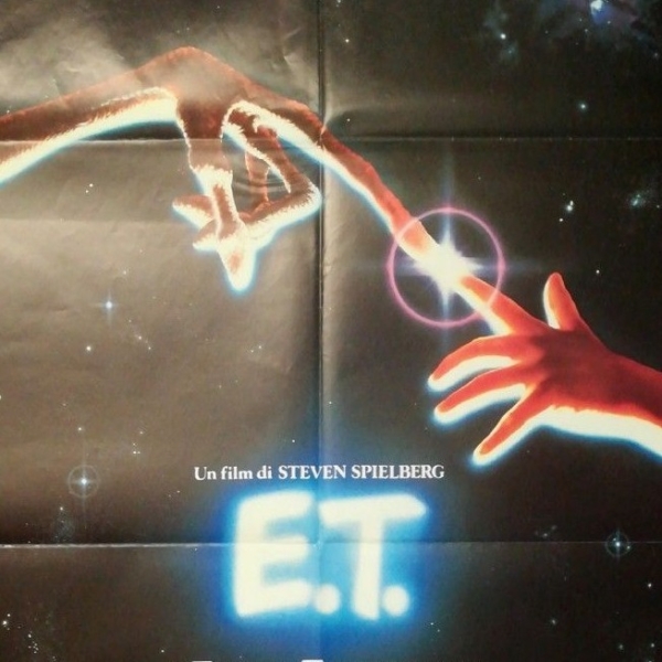 E.T. EXTRA-TERRESTRIAL 1982 Original Movie Poster 39X55" 2Sh Italian SPIELBERG - immagine 3