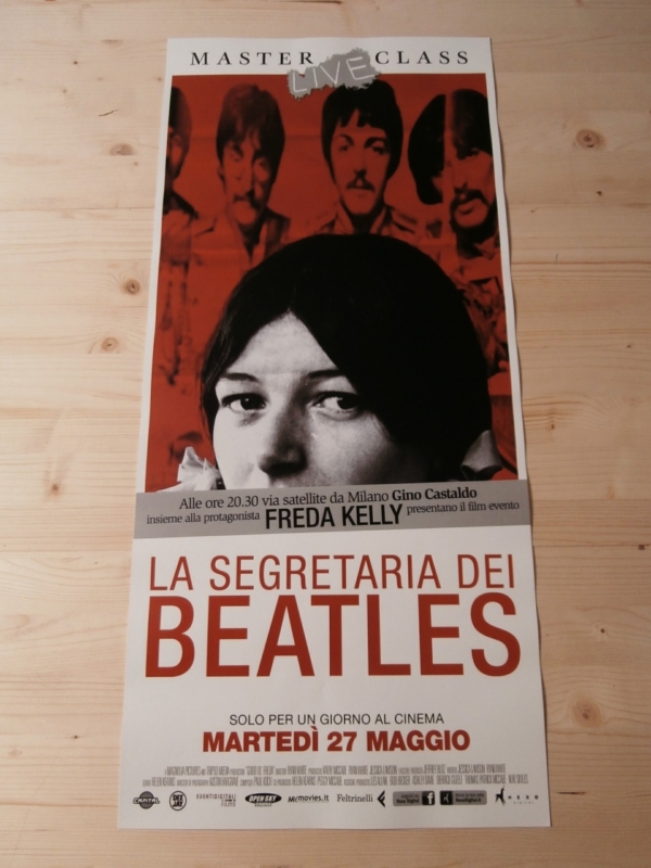 FREDA KELLY SECRETARY BEATLES Original Movie Poster 12x27" Italian