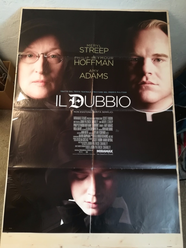 IL DUBBIO Manifesto Film 2F Poster Originale Cinema 100x140 STREEP HOFFMAN ADAMS