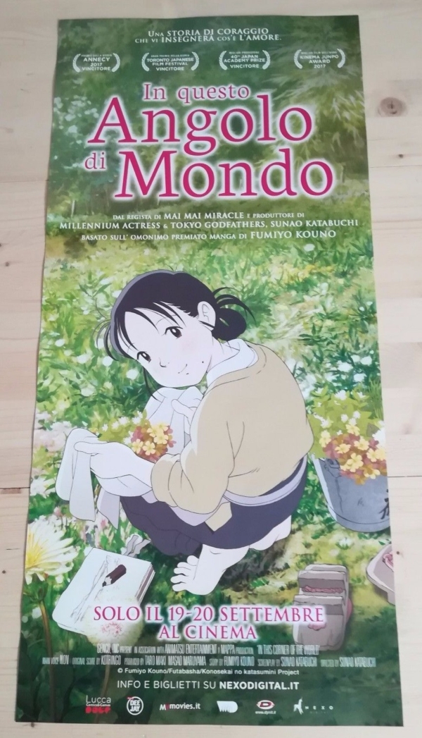 IN QUESTO ANGOLO DI MONDO Locandina Originale 33x70 Poster Film Japan Anime