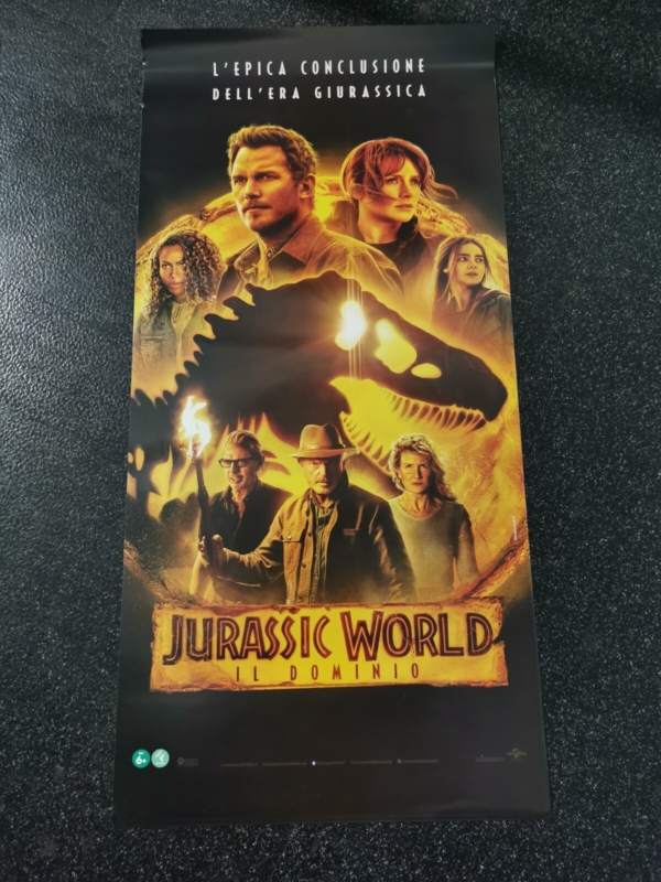 JURASSIC WORLD IL DOMINIO Locandina Film 33x70 Poster Originale Cinema PARK